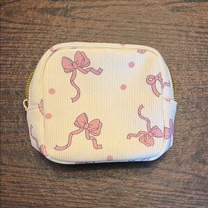 Pink Bow Pattern Kids Pouch